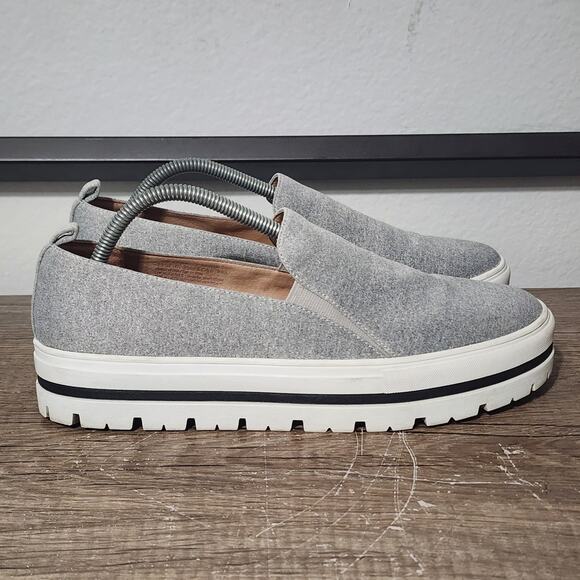 Nordstrom Halogen Teagen Women's Platform Loafers Slip-On Shoes Size 11 Gray - Picture 3 of 9